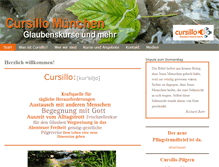 Tablet Screenshot of cursillo-muenchen.de